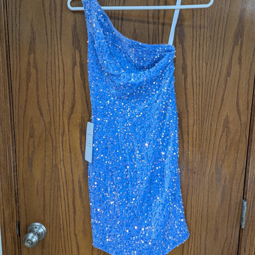 Wear Your Love Lilac Sequence Mini Dress Size 0